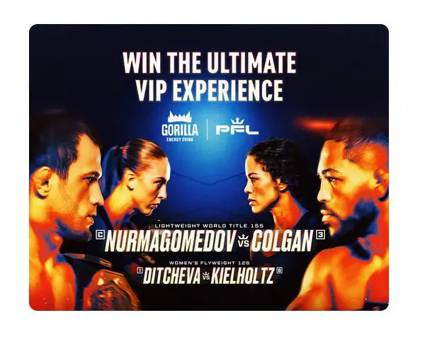 Gorilla Energy X PFL MMA - Win VIP Fight Experience In New York