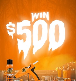 Gorilla Glue Frights To Delights Instagram Sweepstakes - win $500 + Halloween Essentials