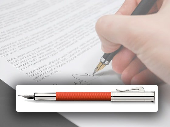 Graf Von Faber-Castell Guilloche Fountain Pen Sweepstakes