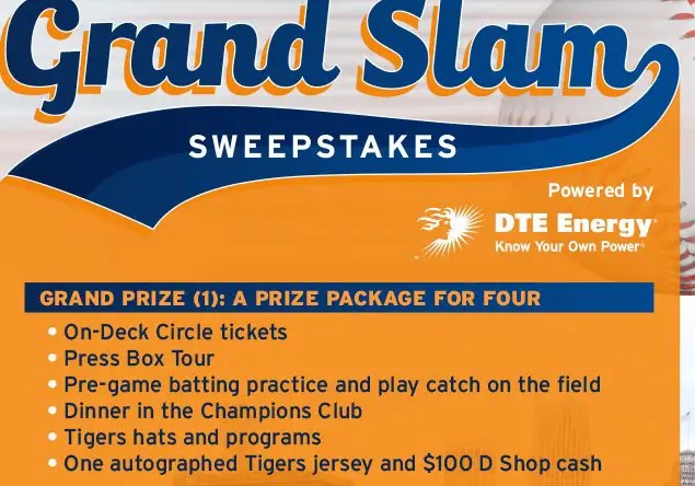 MLB - Grand Slam Sweepstakes