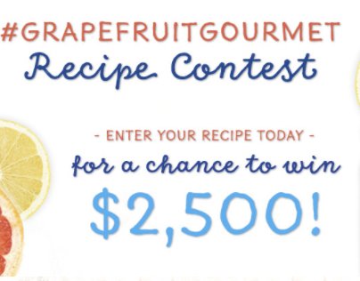 Grapefruit Gourmet Recipe Contest