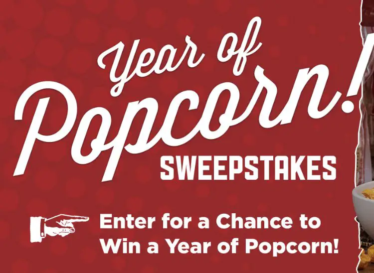 Great American Popcorn Company's  Free Popcorn For A Year Giveaway