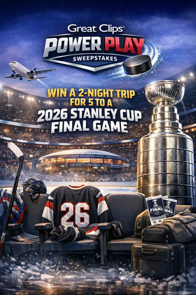 Great Clips Power Play Sweepstakes – Win A 2-Night Trip For 5 To A 2026 Stanley Cup Final Game