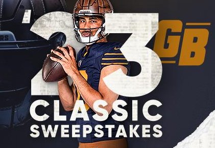 Green Bay Packers ’23 Classic Sweepstakes - Win 4 Game Tickets + Merch