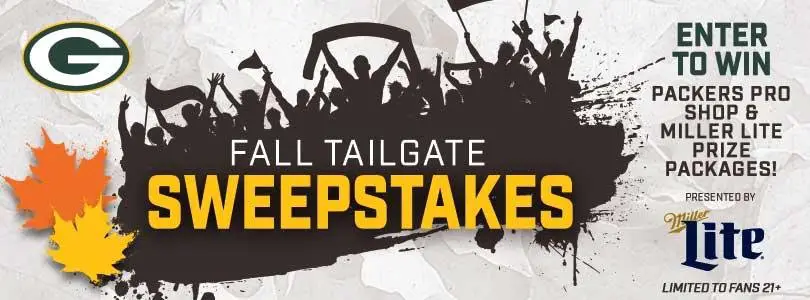Green Bay Packers Fall Tailgate Sweepstakes