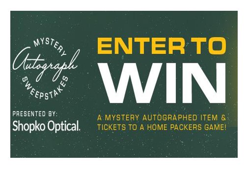 Green Bay Packers Mystery Autograph Sweepstakes - Win 4 Tickets To A Packers Home Game + 1 Autographed Item
