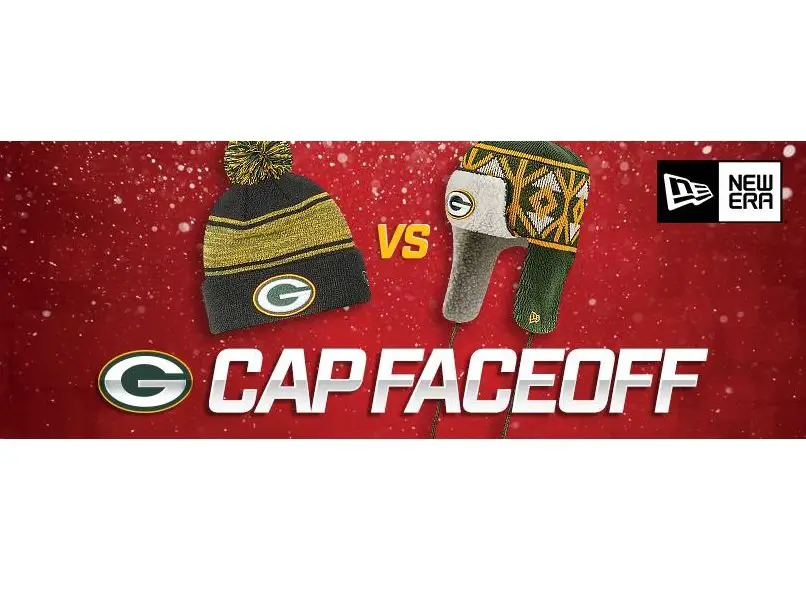 Green Bay Packers New Era Cap Faceoff - Win A New Era Trapper or Chilled Knit Hat (5 Winners)