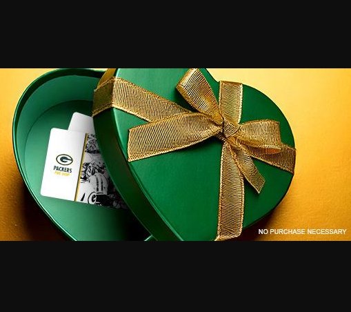 Green Bay Packers Share the Love Sweepstakes - Win a $200 Packers Pro Shop Gift Card