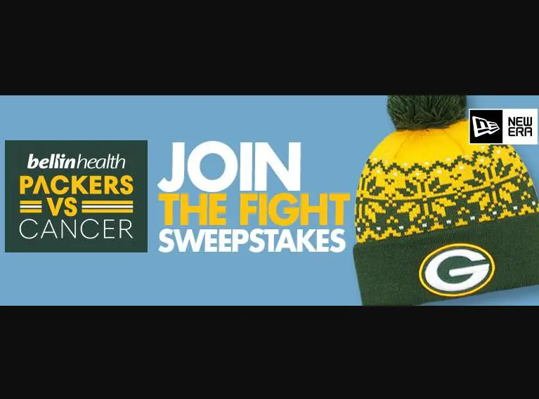 Green Bay Parkers vs Cancer Sweepstakes 2022 - Win A Gift Card & A Hat