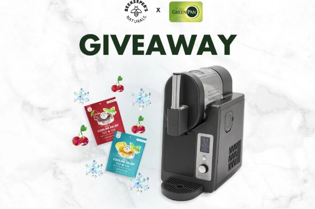 Green Pan Beekeepers Naturals Giveaway - Win a GreenPan Frost Pro 16-in-1 Ice Cream Maker
