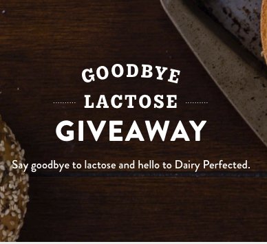 Green Valley Creamery Goodbye Lactose Giveaway