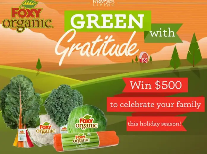 Green With Gratitude Sweepstakes!