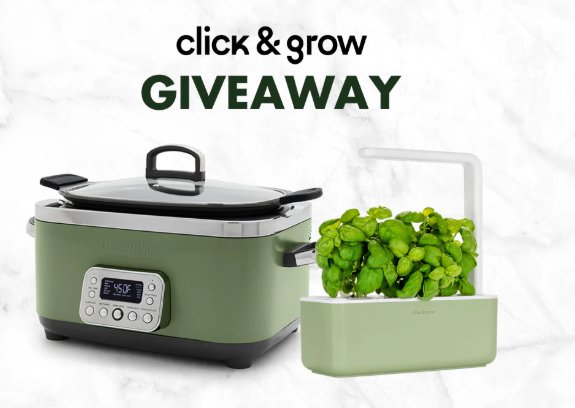 GreenPan Click & Grow Sage Season Giveaway - Win a Slow Cooker & a Countertop Garden
