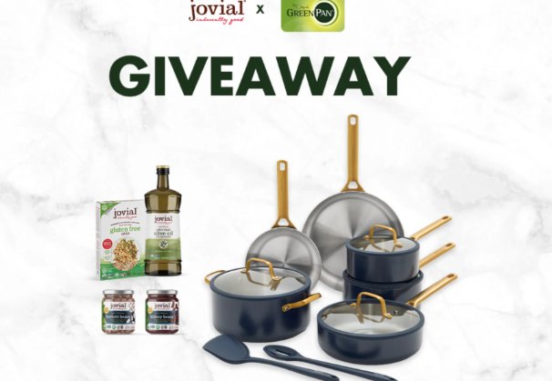 GreenPan Jovial Foods Sweepstakes - Win a 10-Piece Cookware Set + a Jovial Foods Variety Pack.