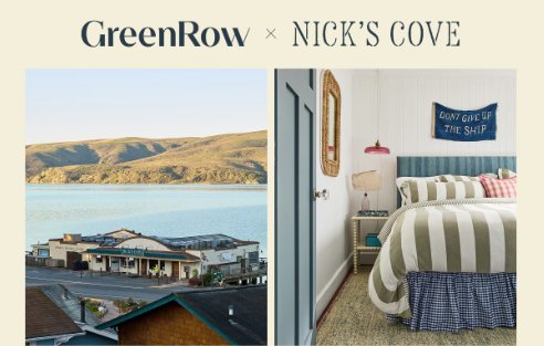 GreenRow “Nick’s Cove Getaway” Sweepstakes - Win a Nick Cove's Getaway for 6