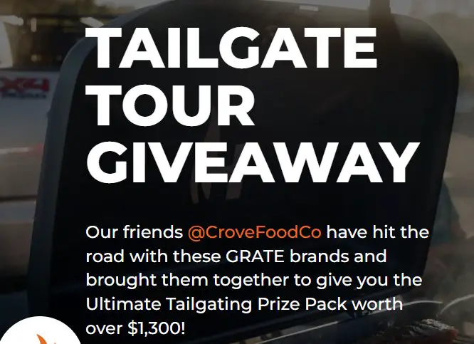 GrillGrate Tailgate Tour Giveaway - Win A $1,320 Tailgate Package