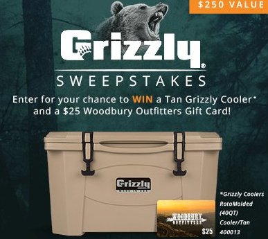 Grizzly Cooler Giveaway & Gift Card