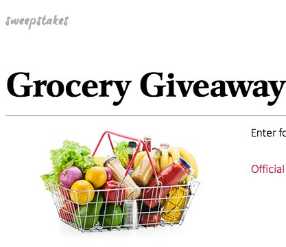 Grocery Sweepstakes