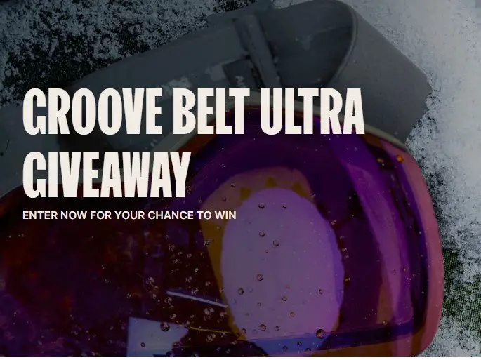 GrooveLife Belt Ultra Sweepstakes – Win 1 Of 300 Free Belts (300 Winners)