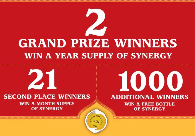 GT’s Living Foods 2023 World Kombucha Day Sweepstakes - Win Coupons for GT's 16oz Synergy Raw Kombucha!