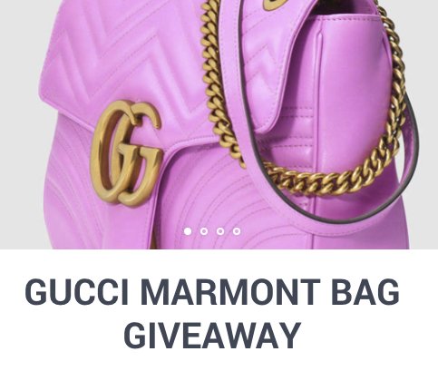 Gucci Marmont Bag Giveaway