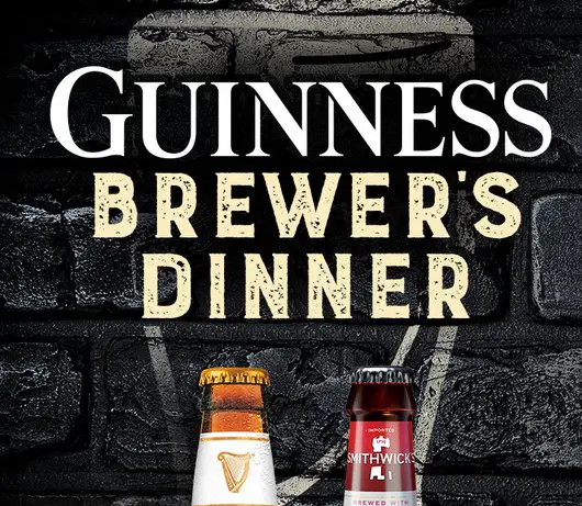 Guinness Brewers Dinner 2017 Sweepstakes