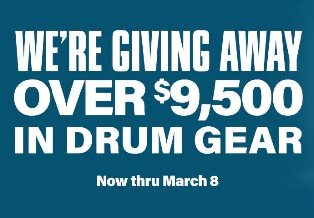Guitar Center Big Bang Sweepstakes – Over $9,500 In Drum Gear Up For Grabs