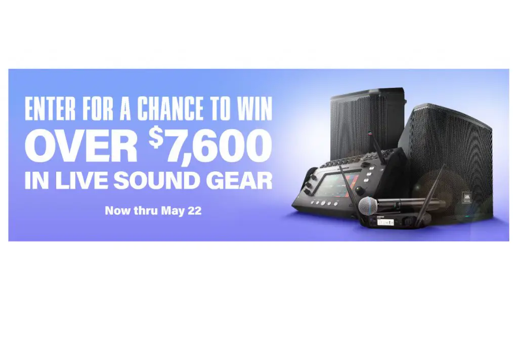 Guitar Center Live Sound Event Sweepstakes - Win An Audio Gear Package