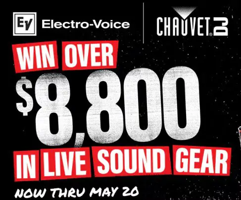 Guitar Center Live Sound Sweepstakes - Win a Microphone, PA Systems, & More.