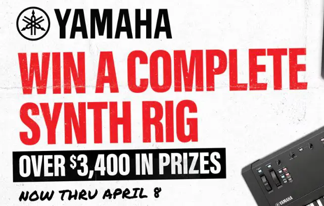 Guitar Center Yamaha Keys Sweepstakes - Win a Yamaha MODX M8 88-key Synthesizer & More