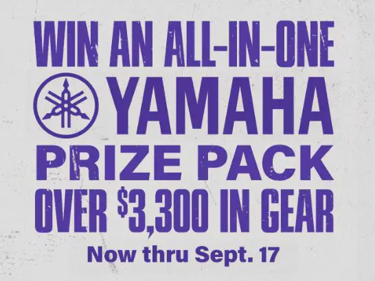 Guitar Center Yamaha Recording Campaign Sweepstakes - Win a $3,360 Yamaha Recording Prize Pack