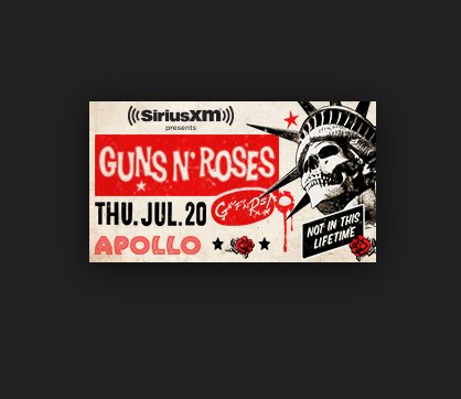 Guns N' Roses At The Apollo Theater