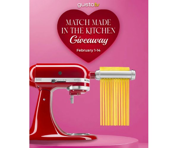 Gusto TV Match Made in the Kitchen Giveaway - Win A KitchenAid Stand Mixer