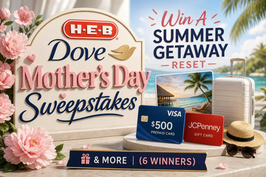 H-E-B Dove Mother's Day Sweepstakes – Win A Summer Getaway Reset & More (6 Winners)