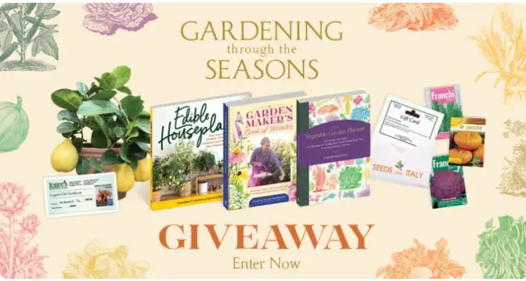 Hachette Book Gardening Through The Seasons Giveaway - Win A Bundle Of 3 Gardening Books And $200 In Gift Cards