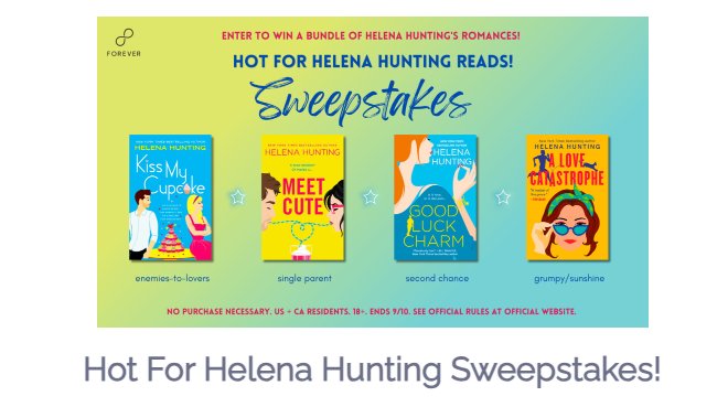 Hachette Hot For Helena Hunting Sweepstakes – Win A Bundle Of Helena Hunting’s Books