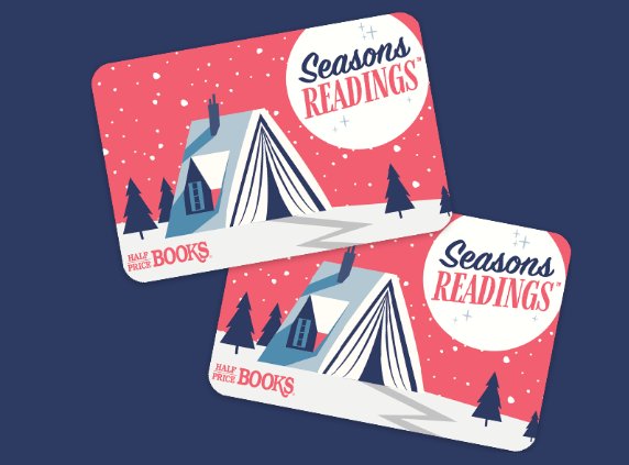 Half Price Books Seasons Readings Sweepstakes - Win a $250 Half Price Books Gift Card