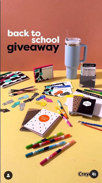 Hallmark Back To School Instagram Sweepstakes – Win A Free Back To School Back Pack (7 Winners)