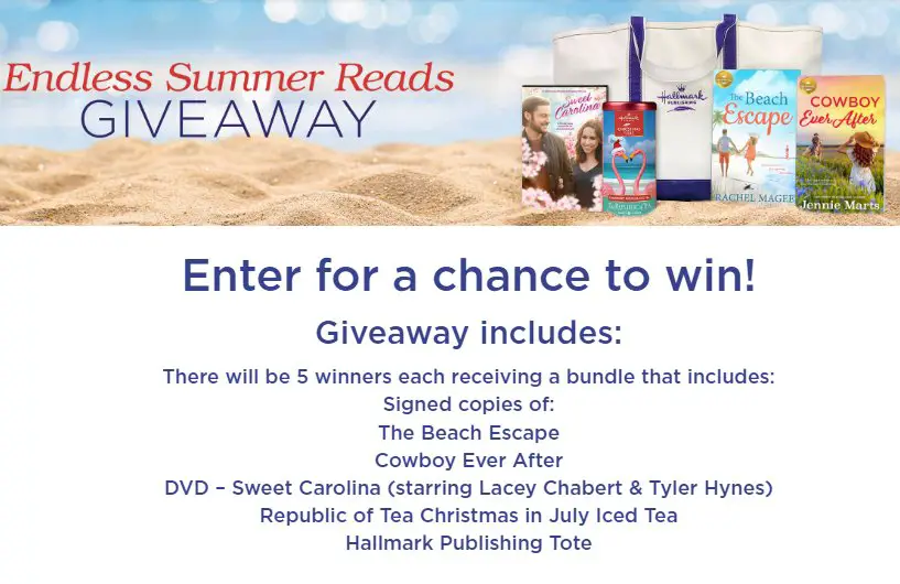 Hallmark Channel Endless Summer Reads Giveaway - Win Books, DVD, Ice Tea & Tote Bag