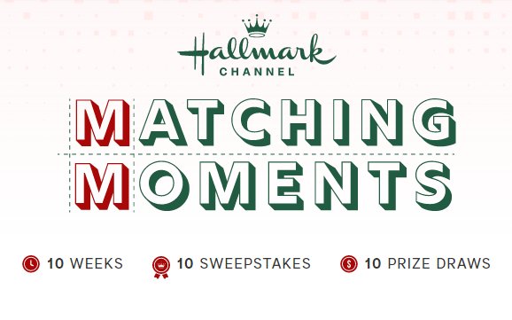Hallmark Channel's Matching Moments Sweepstakes - Win A $725 Gift Pack