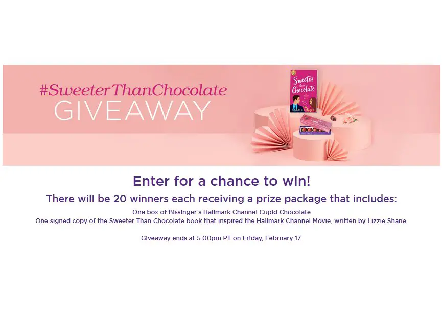 Hallmark Channel #SweeterThanChocolate Giveaway - Win A Box of Cupid Chocolates + A Copy of "Sweeter Than Chocolate" (20 Winners)