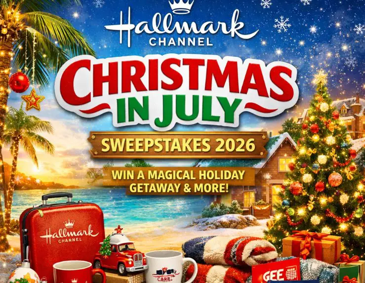 Hallmark Christmas in July Sweepstakes 2026 – Win A Trip to the Hallmark Christmas Experience & More