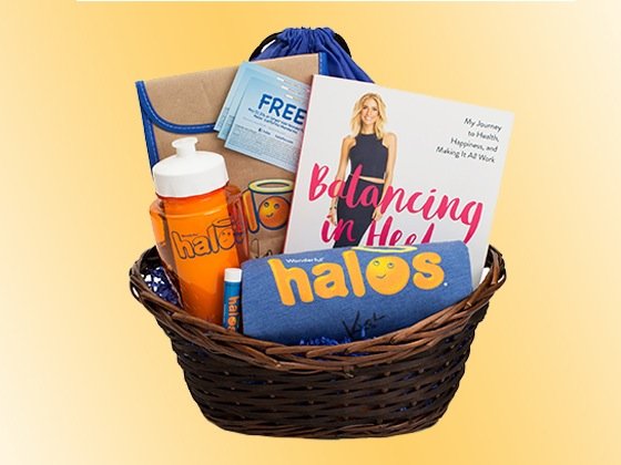 Halos Gift Basket Featuring Items Signed by Kristin Cavallari