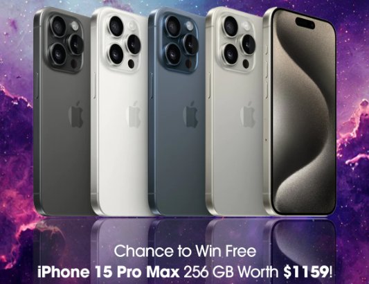 Hamilton Devices iPhone 15 Pro Max Giveaway - Win A Free iPhone 15 Pro Max 256 GB
