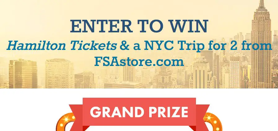 $3500 Hamilton Tickets & a NYC Trip for 2!