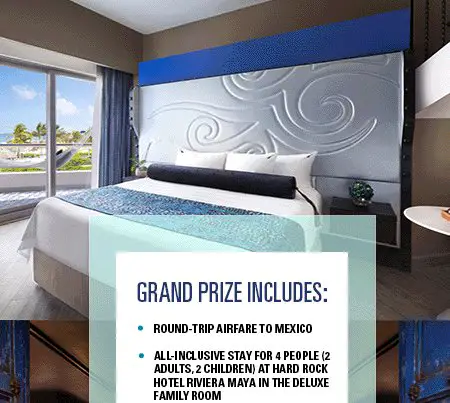 Hard Rock Hotel Riviera Maya Sweepstakes