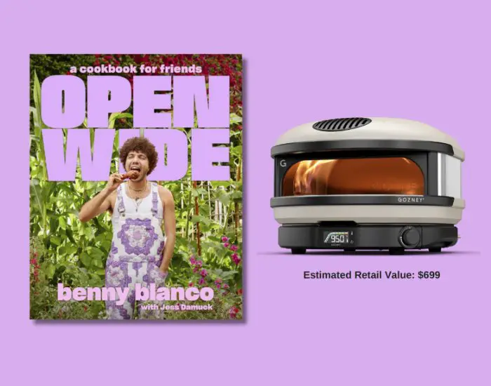 HarperCollins Open Wide Sweepstakes - Win A Signed Benny Blanco Book & A Pizza Oven