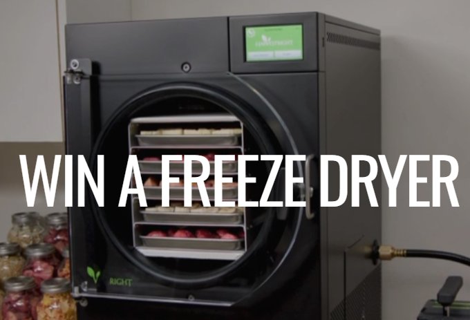 HarvestRight Whitepper Farms Medium Home Freeze Dryer Giveaway - Win a $2,495 Freeze Dryer
