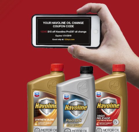 Havoline free Oil Changes For A Year Sweepstakes