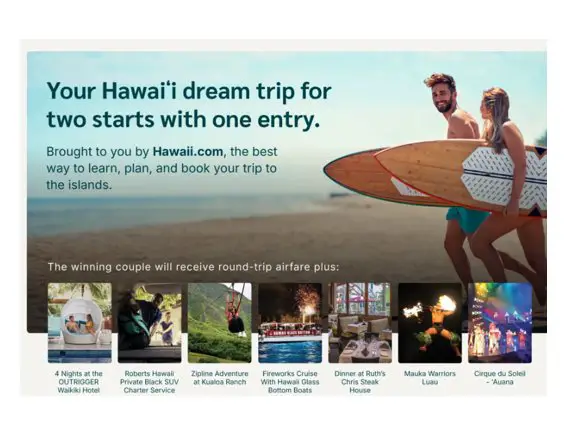 Hawai'i Dream Trip for Two Giveaway
